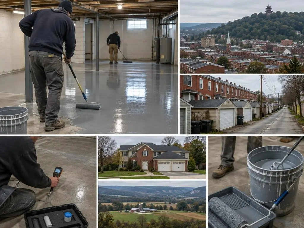 Basement Floor Epoxy in Reading, PA